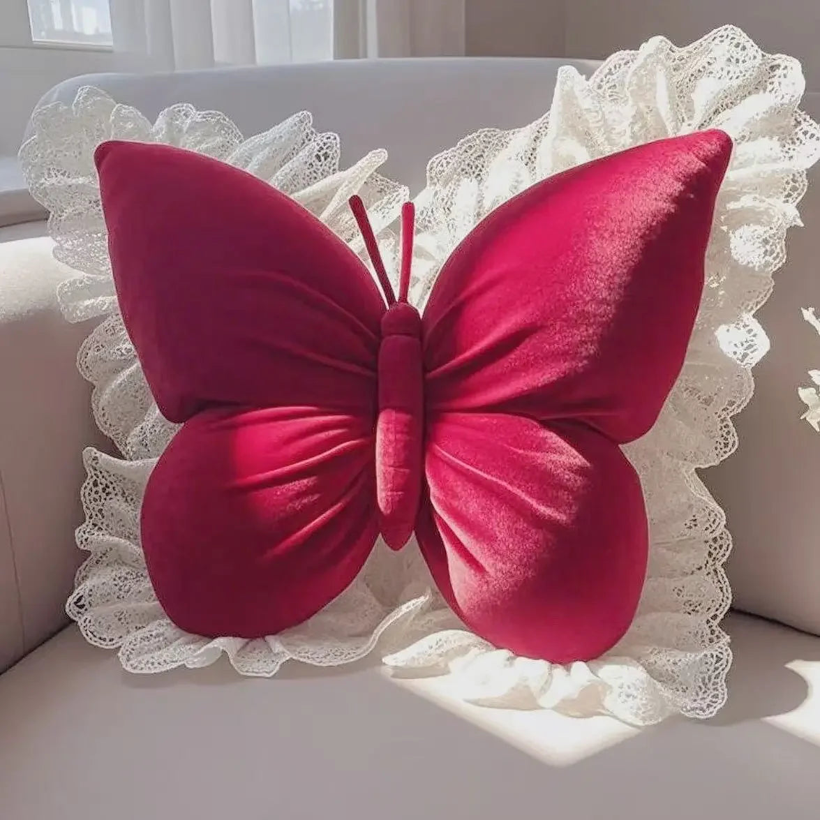 Cute Princess Butterfly Office Pillow