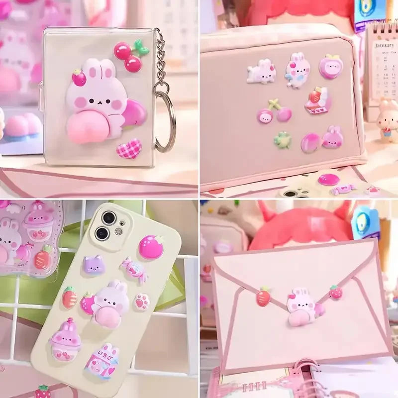 Cute Bunny Stereo Foam Stickers