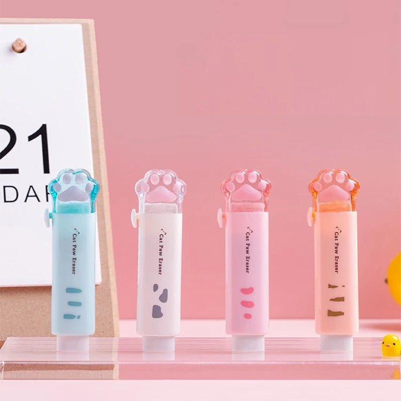 4PCS Children's School Rubber Eraser Pencil Stationery