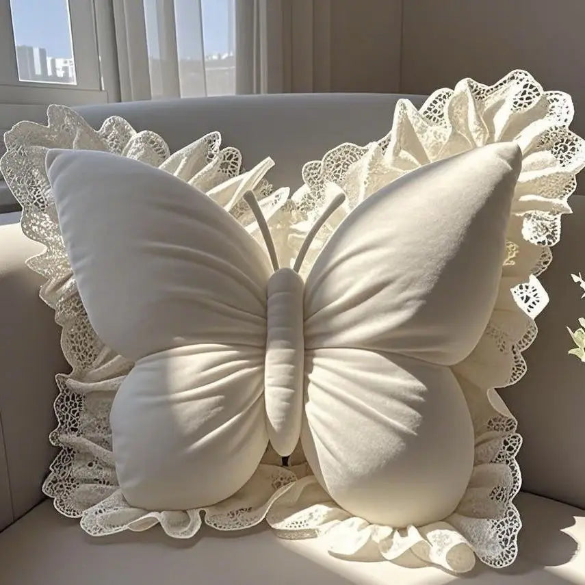 Cute Princess Butterfly Office Pillow