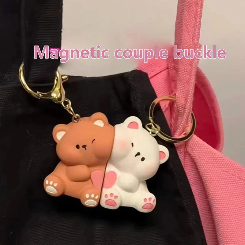1Pair Magnetic Couple Key Holder Keychian