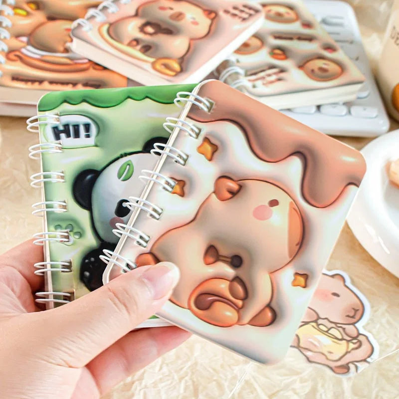 3D Cover Puff A7 Notebook
