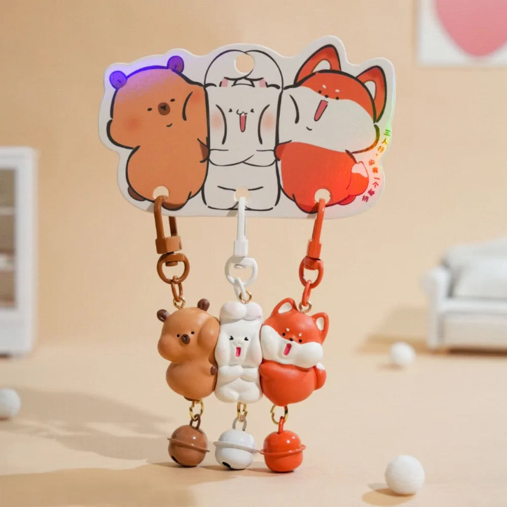3 Pcs Magnetic Magnetic Snap Keychain