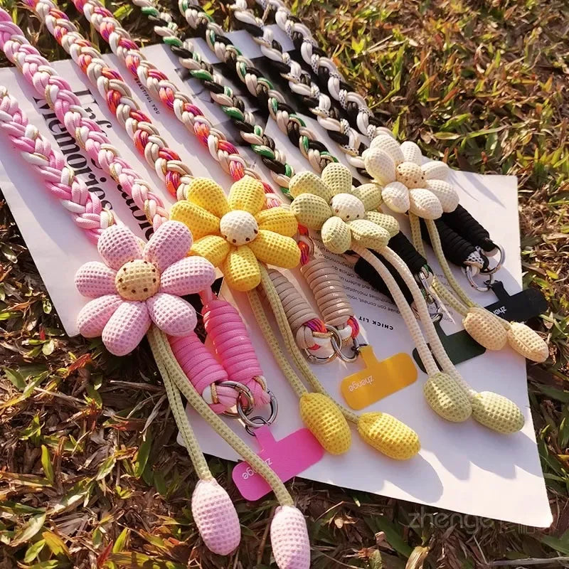 Sunflower crossbody phone hanging rope
