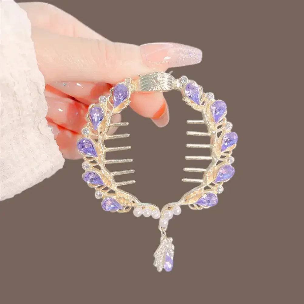 Flower Tassel Hair Clip Women
