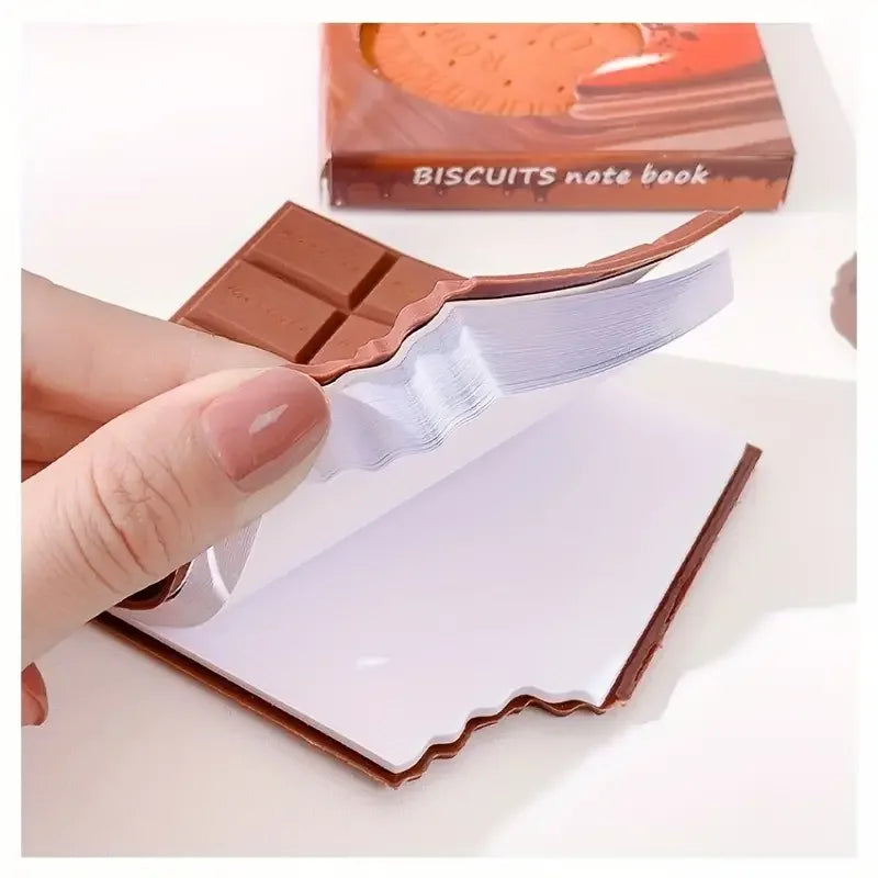 80 Pages/Set Creative Chocolate Shaped Pocket Notebook& Pen Set