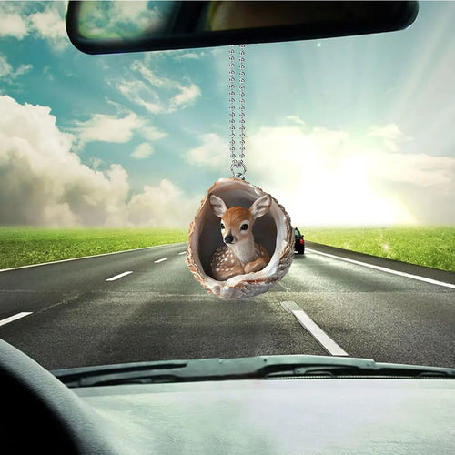 2D Acrylic Deer Shape Car Charm