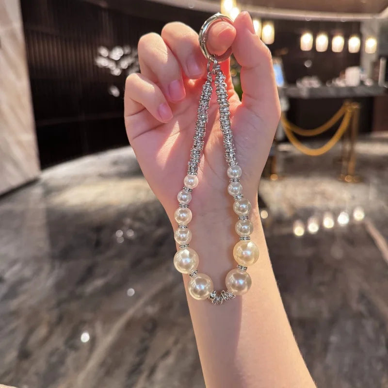 Luxury Pearl Crystal Bead Key Chains