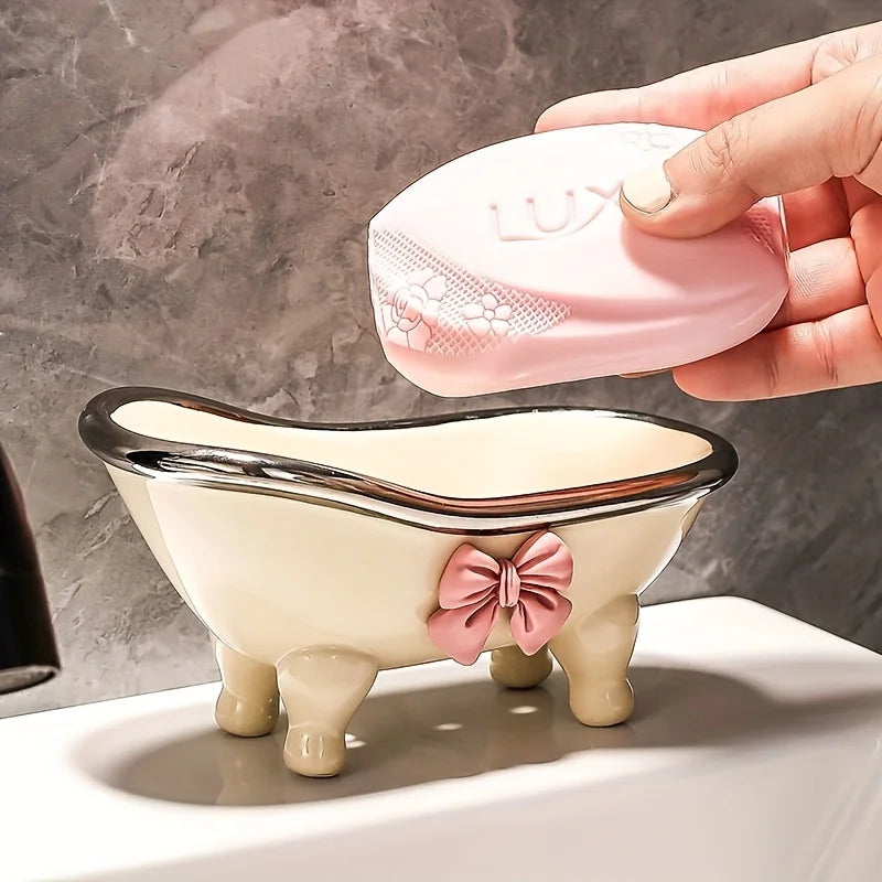 Mini Bathtub-Shaped Soap Dish