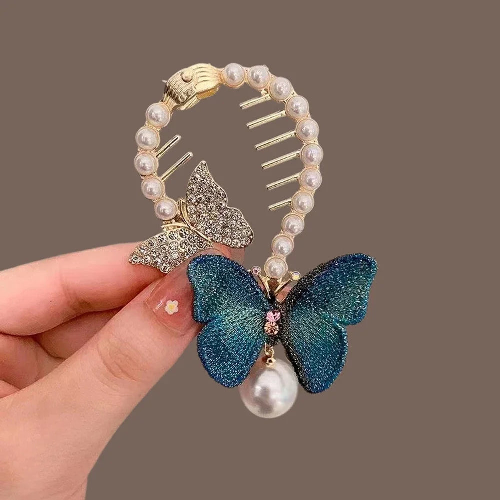 Flower Tassel Hair Clip Women