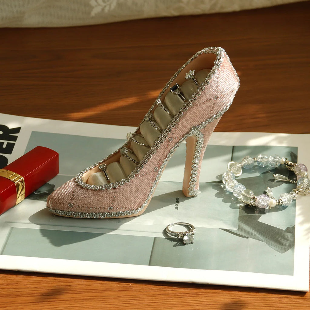 High Heel and Couch shape Metal Jewelry Organizer