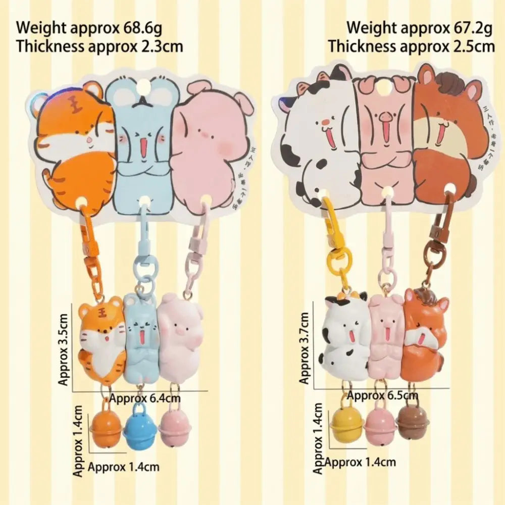 3 Pcs Magnetic Magnetic Snap Keychain