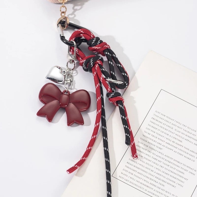 Trendy Heart Leather Keychain