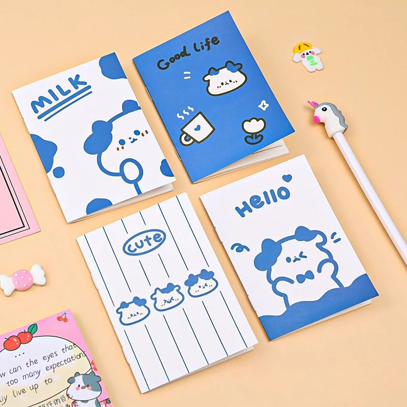 5Pcs Little Notebooks Anime Cartoon Notepad Planner Journal