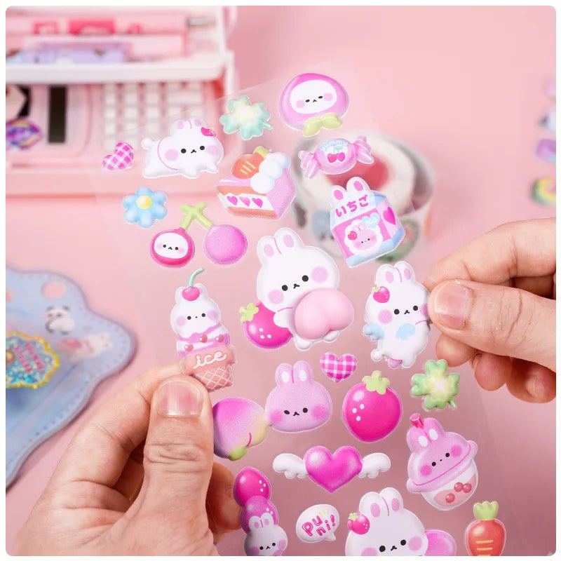 Cute Bunny Stereo Foam Stickers
