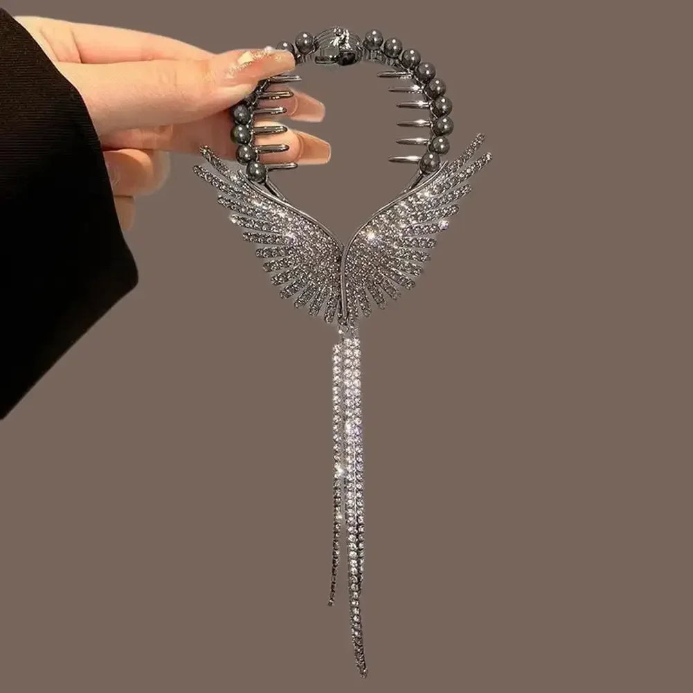 Flower Tassel Hair Clip Women