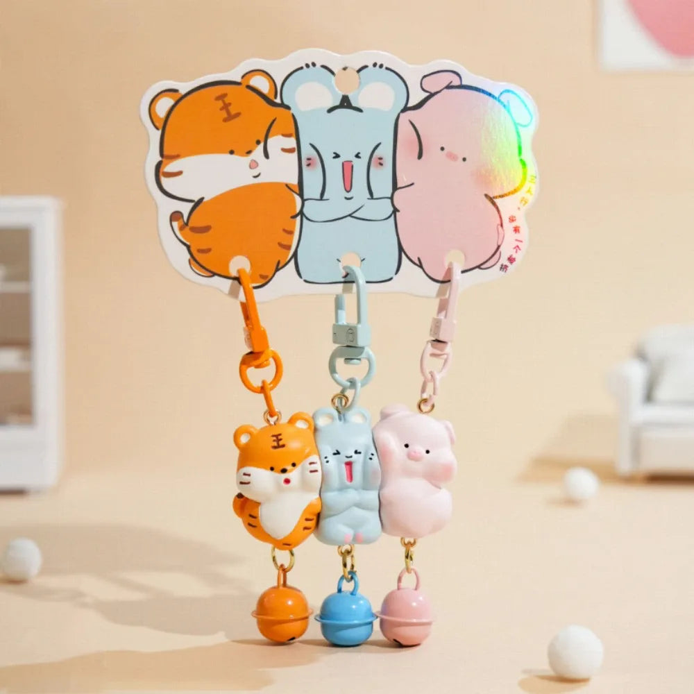3 Pcs Magnetic Magnetic Snap Keychain