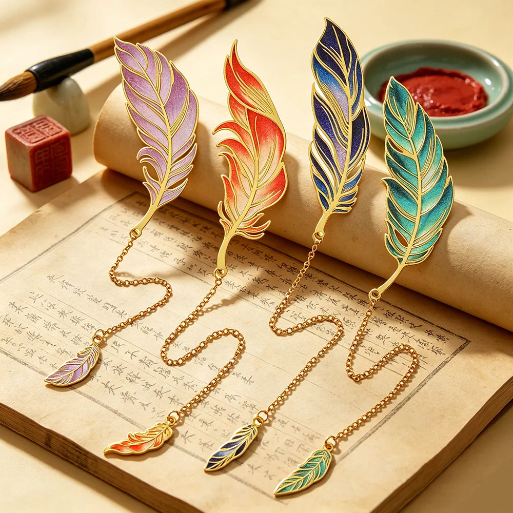 Iron Feather & Clover Bookmark