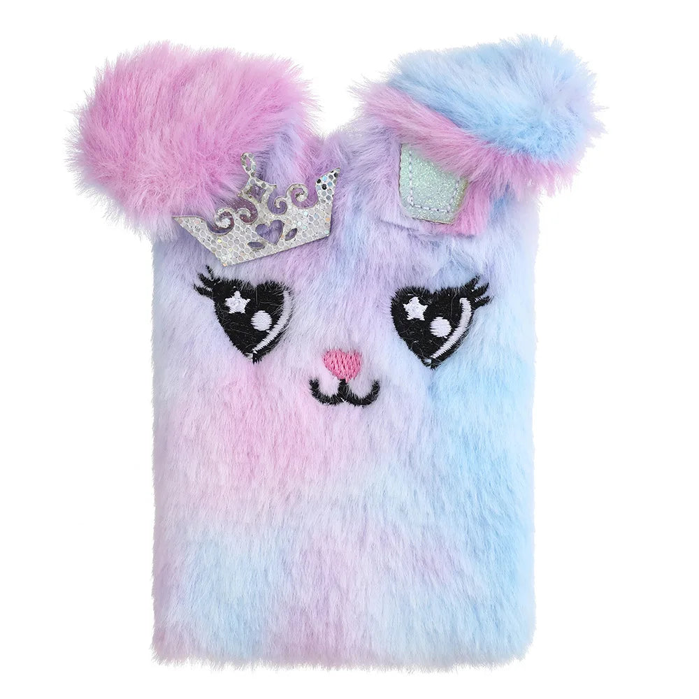 Cartoon Bunny Plush Notebook