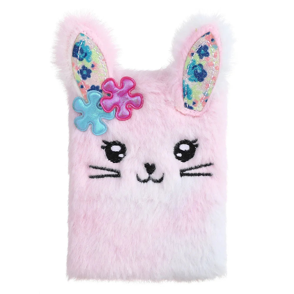 Cartoon Bunny Plush Notebook