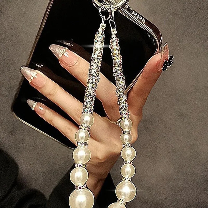 Luxury Pearl Crystal Bead Key Chains