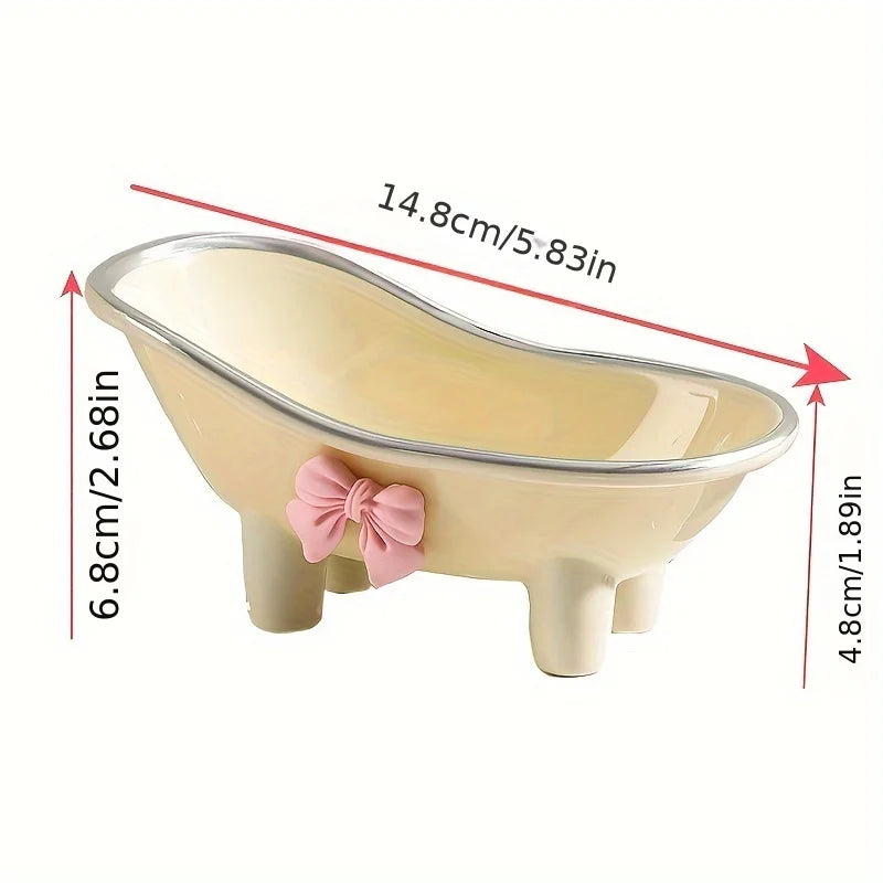 Mini Bathtub-Shaped Soap Dish