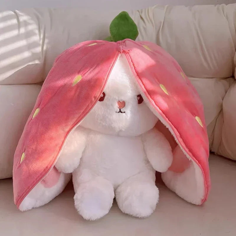 Cute Strawberry Carrot Rabbit Plush