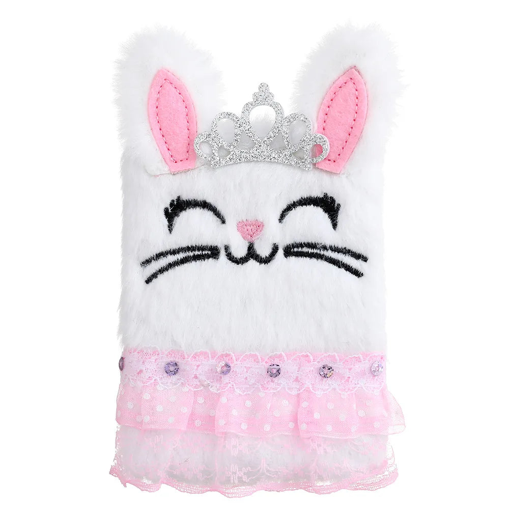 Cartoon Bunny Plush Notebook