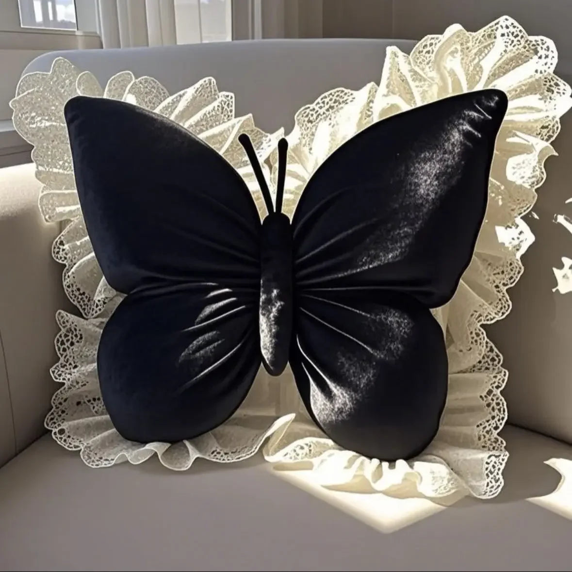 Cute Princess Butterfly Office Pillow