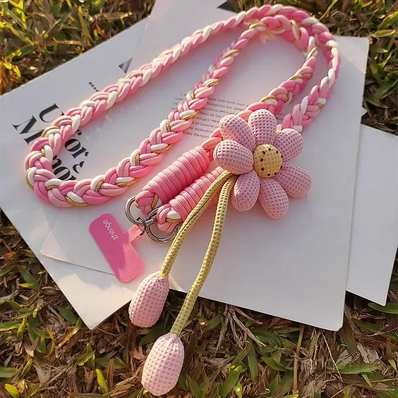 Sunflower crossbody phone hanging rope