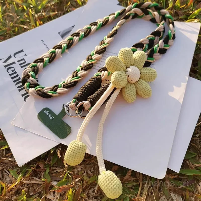 Sunflower crossbody phone hanging rope
