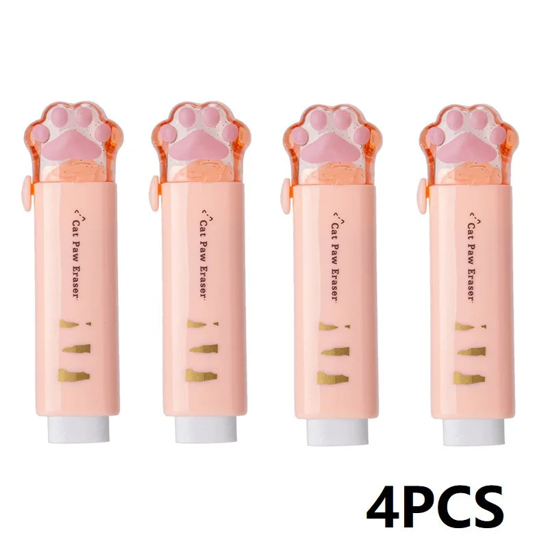 4PCS Children's School Rubber Eraser Pencil Stationery
