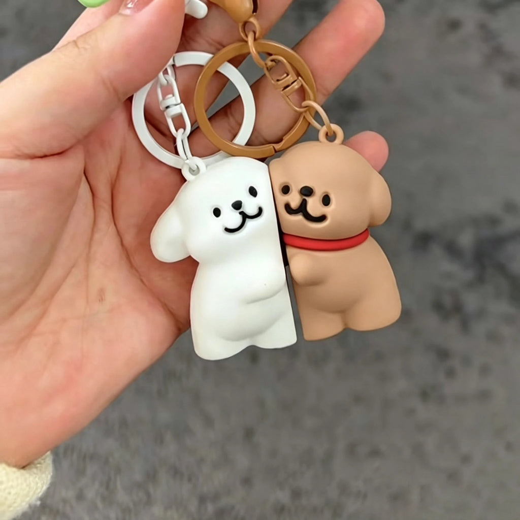 1Pair Magnetic Couple Key Holder Keychian