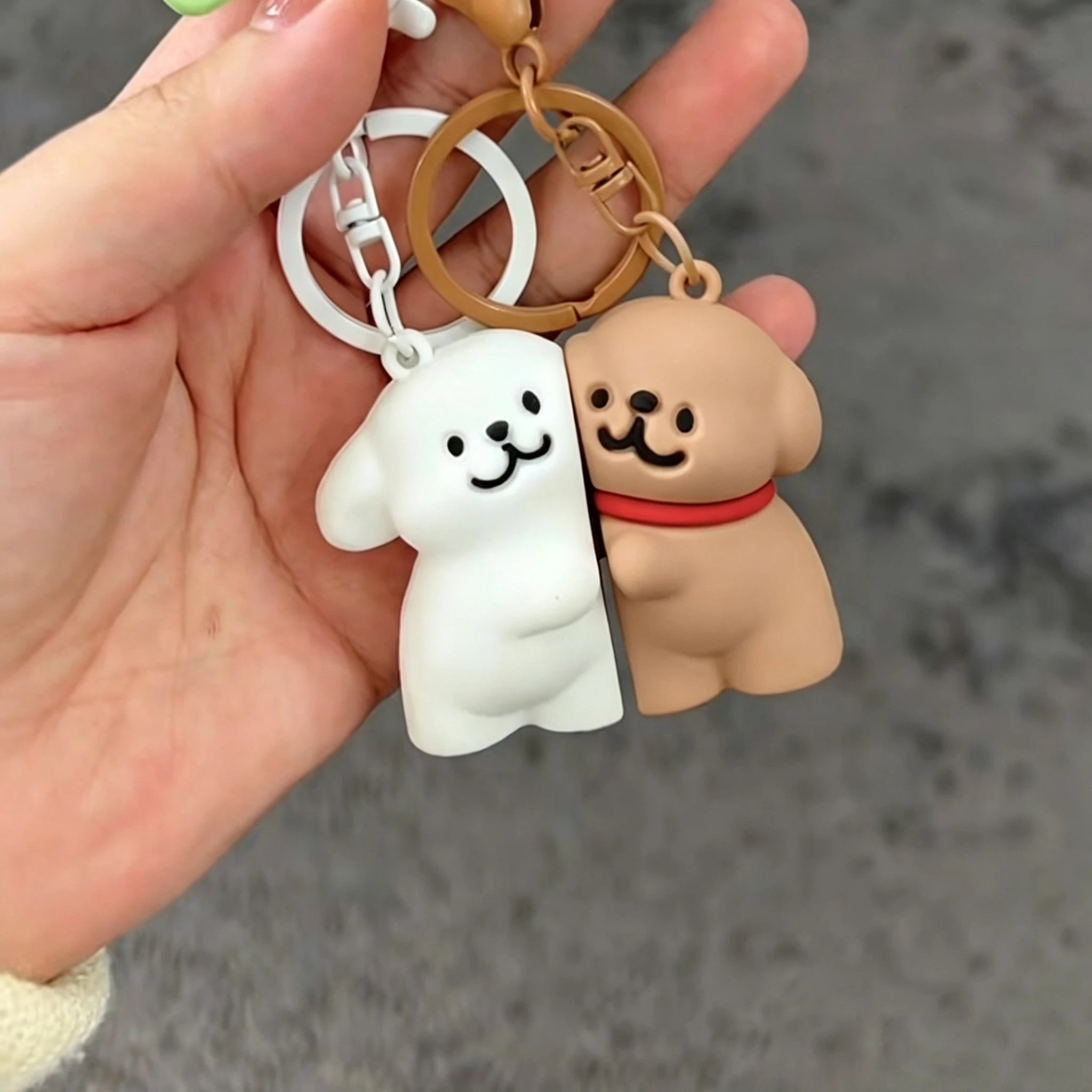 1Pair Magnetic Couple Key Holder Keychian