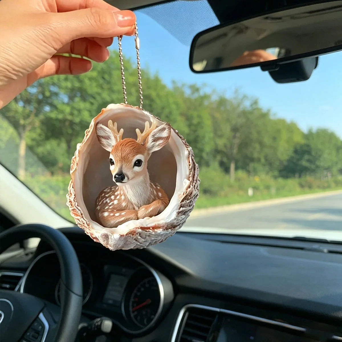 2D Acrylic Deer Shape Car Charm