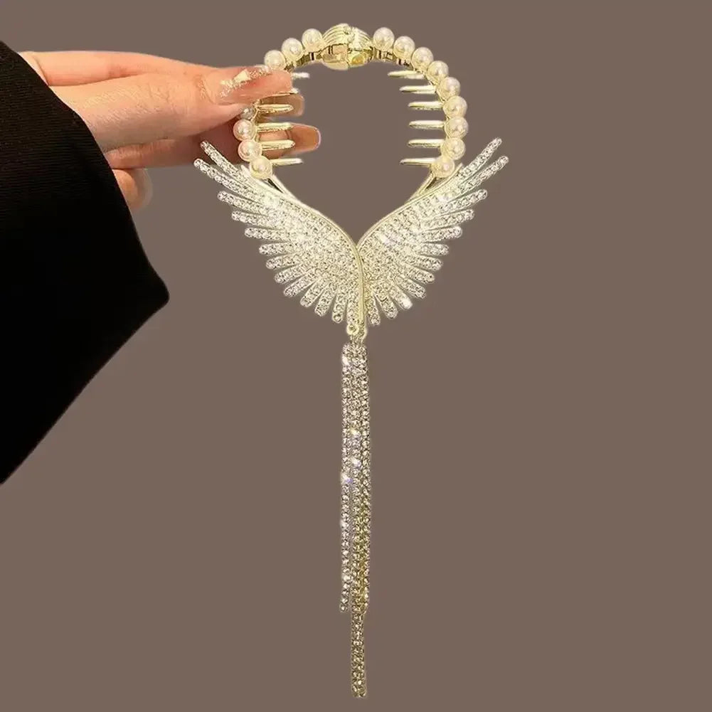 Flower Tassel Hair Clip Women