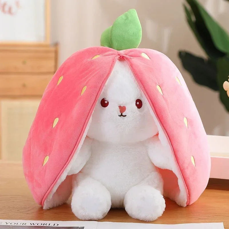 Cute Strawberry Carrot Rabbit Plush