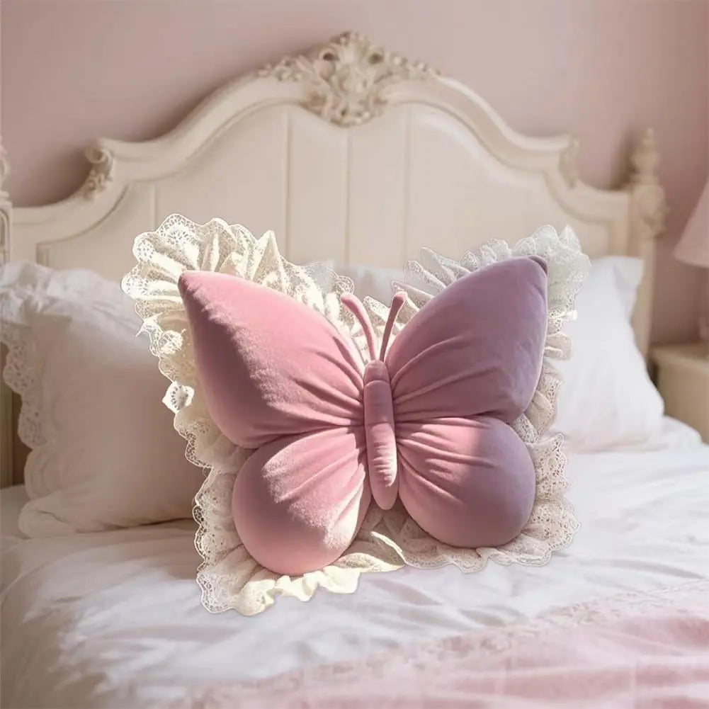 Cute Princess Butterfly Office Pillow