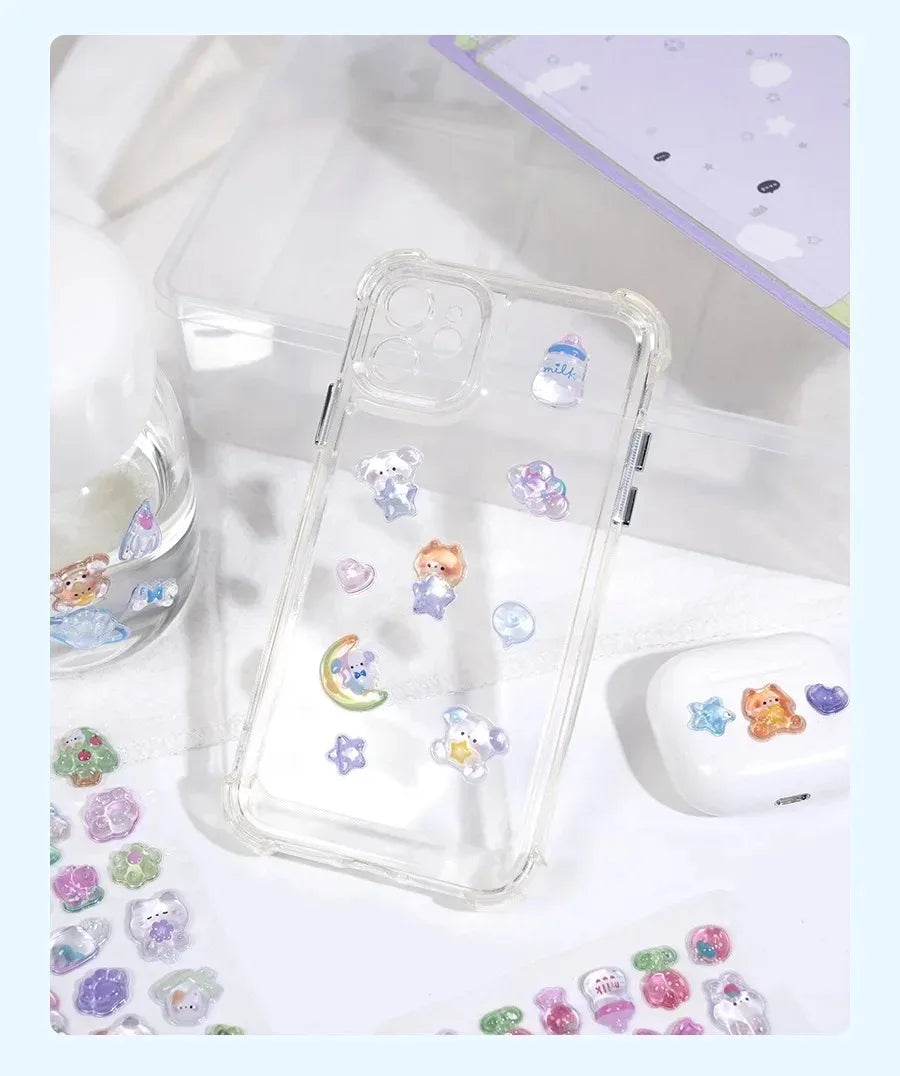 3D Relief Drop Stickers