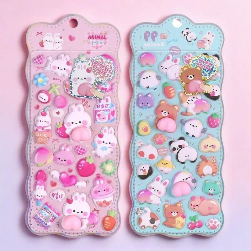 Cute Bunny Stereo Foam Stickers