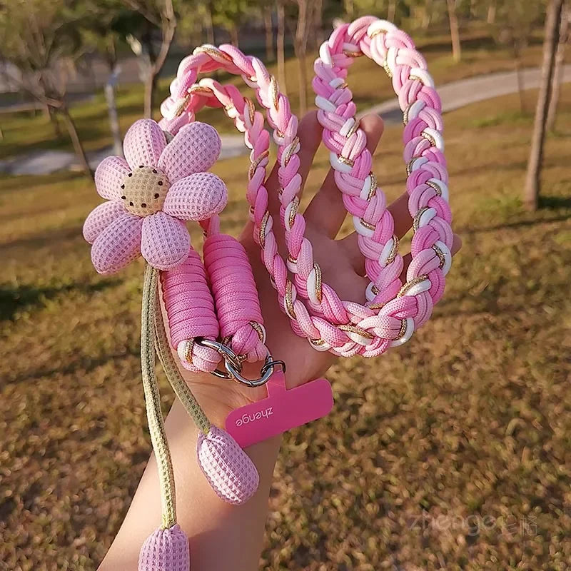 Sunflower crossbody phone hanging rope