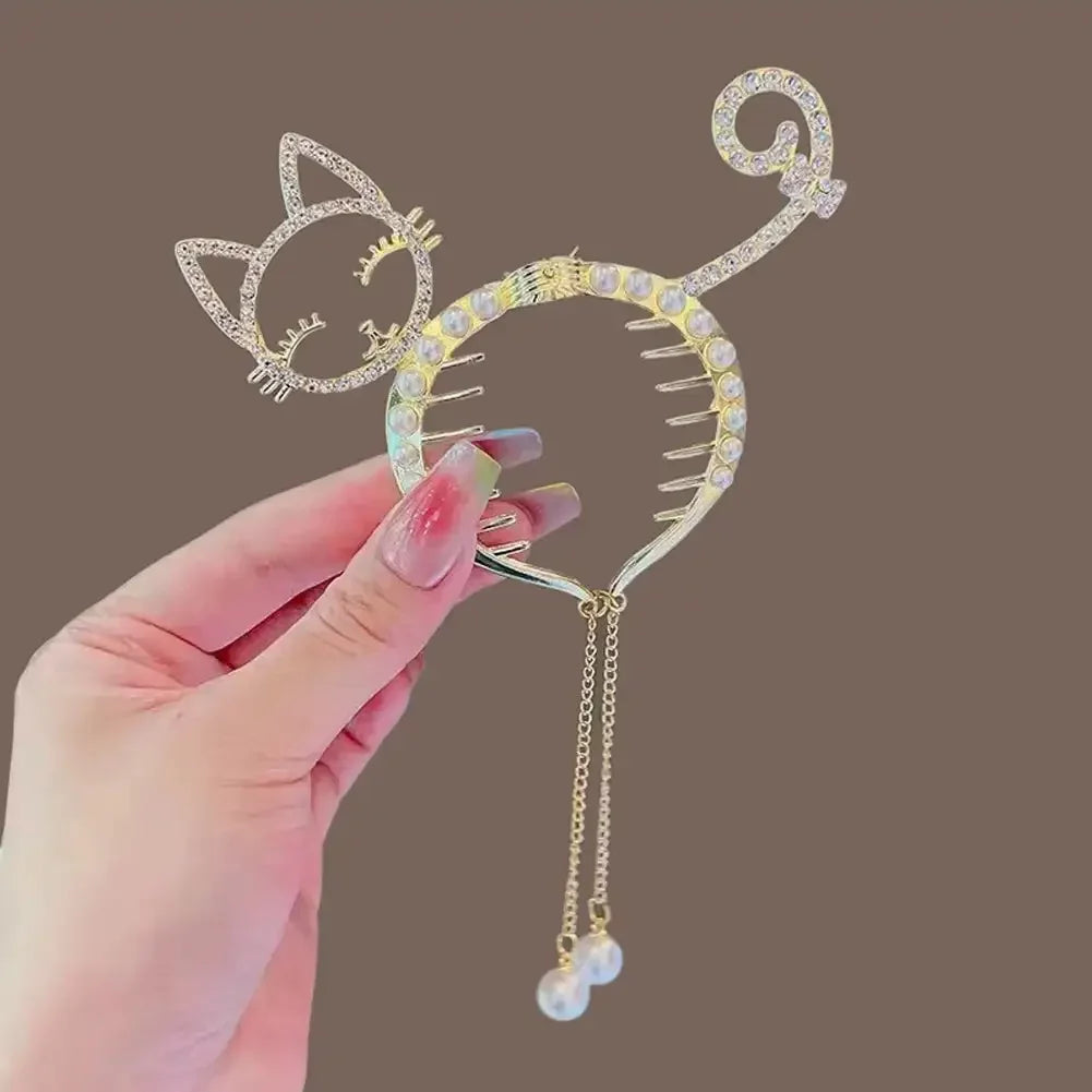 Flower Tassel Hair Clip Women