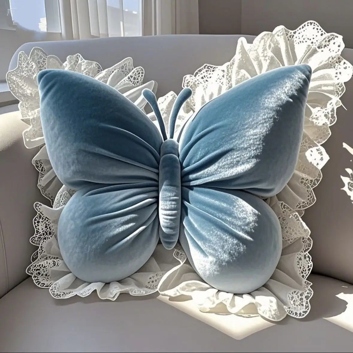 Cute Princess Butterfly Office Pillow