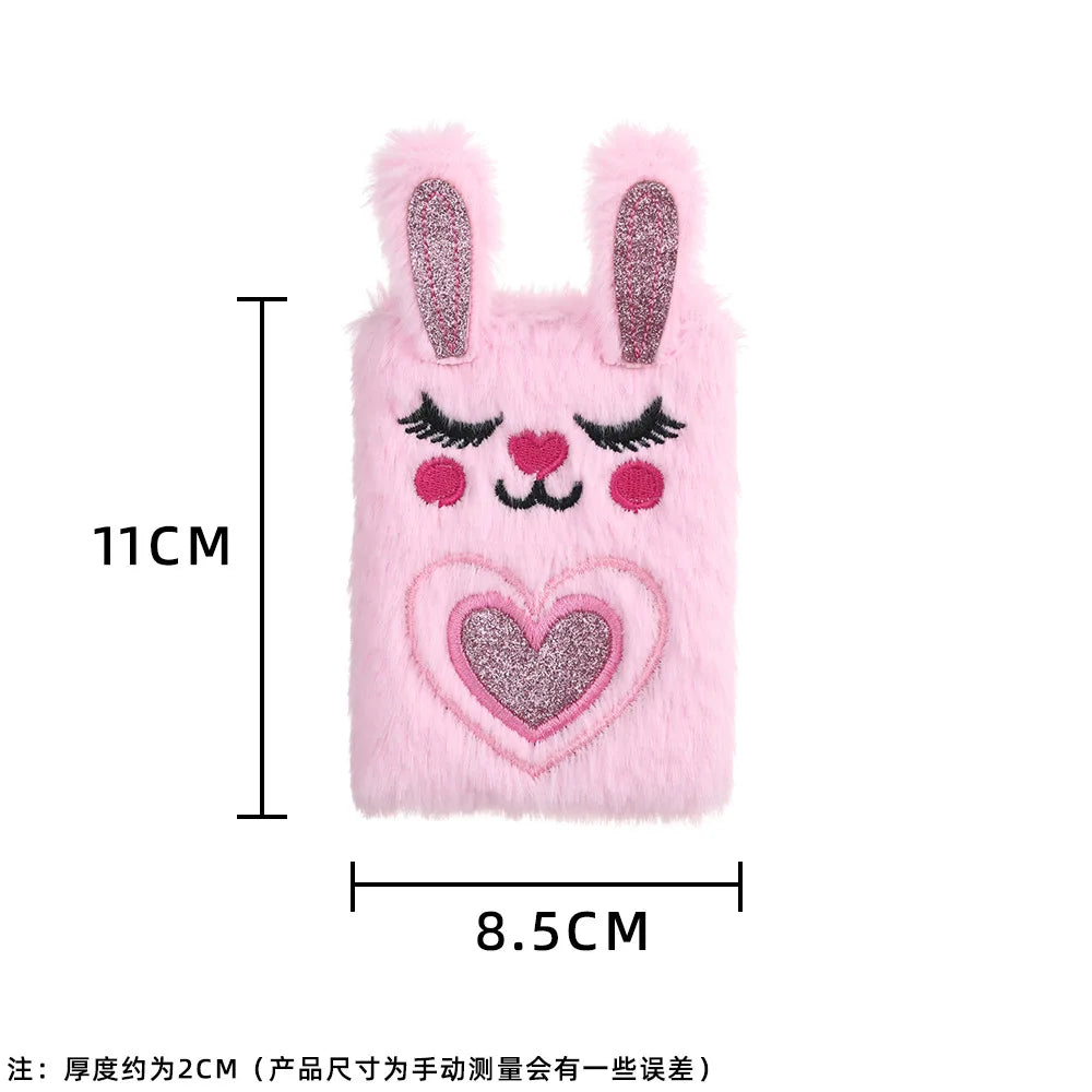 Cartoon Bunny Plush Notebook