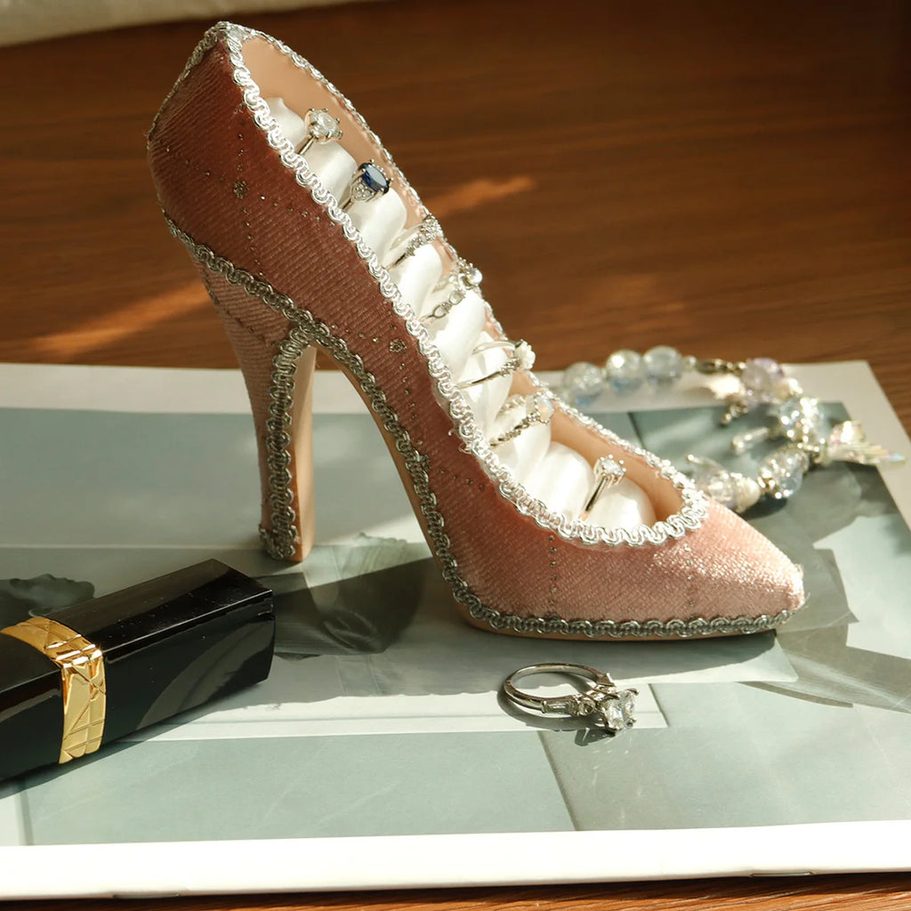 High Heel and Couch shape Metal Jewelry Organizer