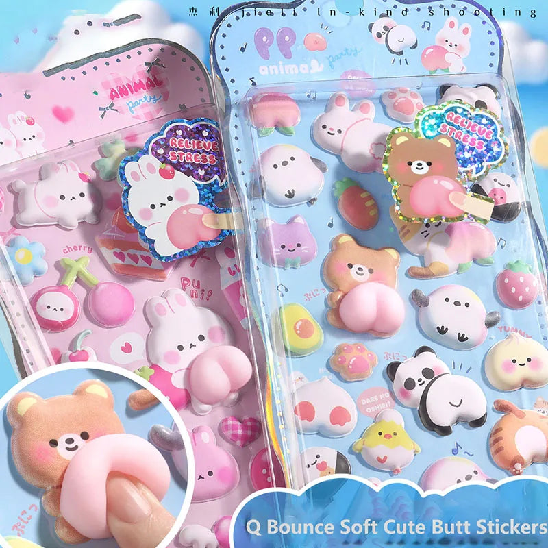 Cute Bunny Stereo Foam Stickers
