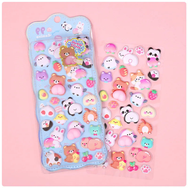 Cute Bunny Stereo Foam Stickers
