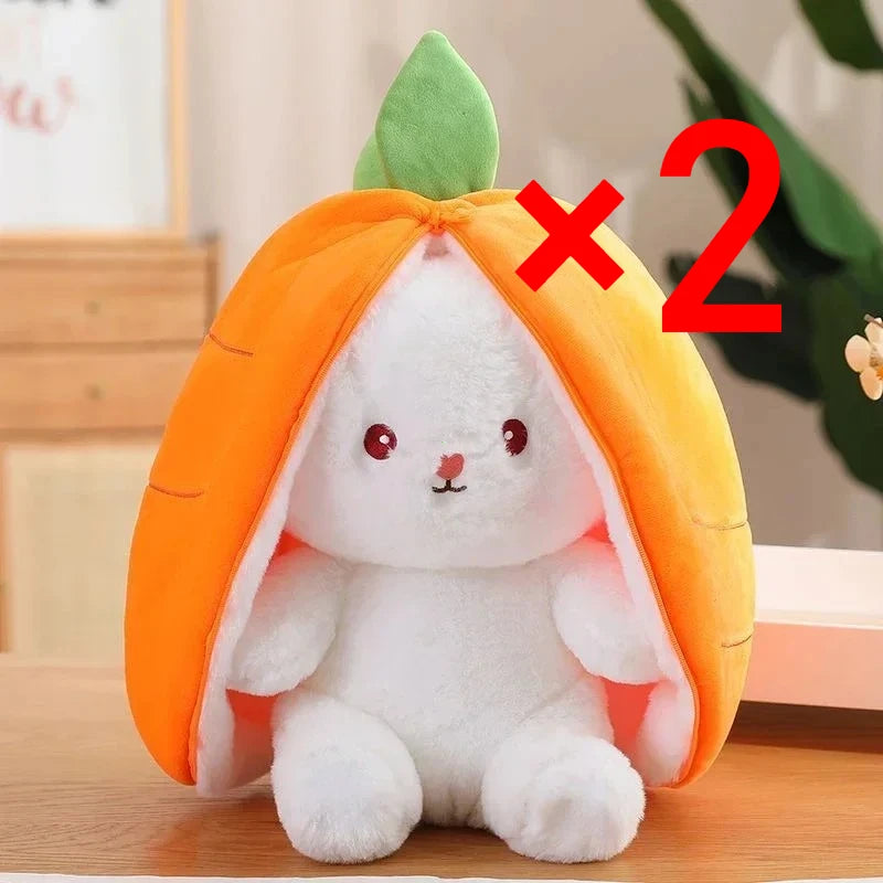 Cute Strawberry Carrot Rabbit Plush
