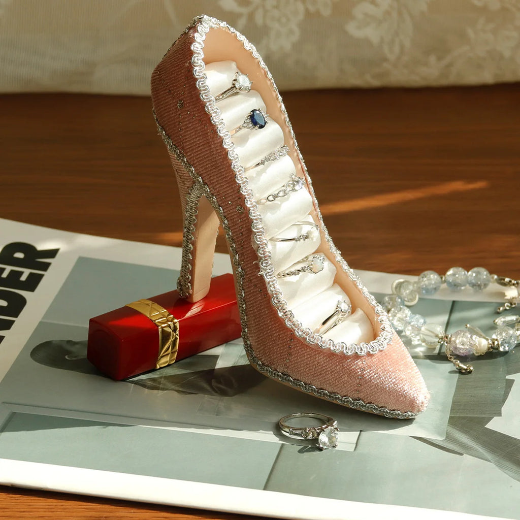 High Heel and Couch shape Metal Jewelry Organizer
