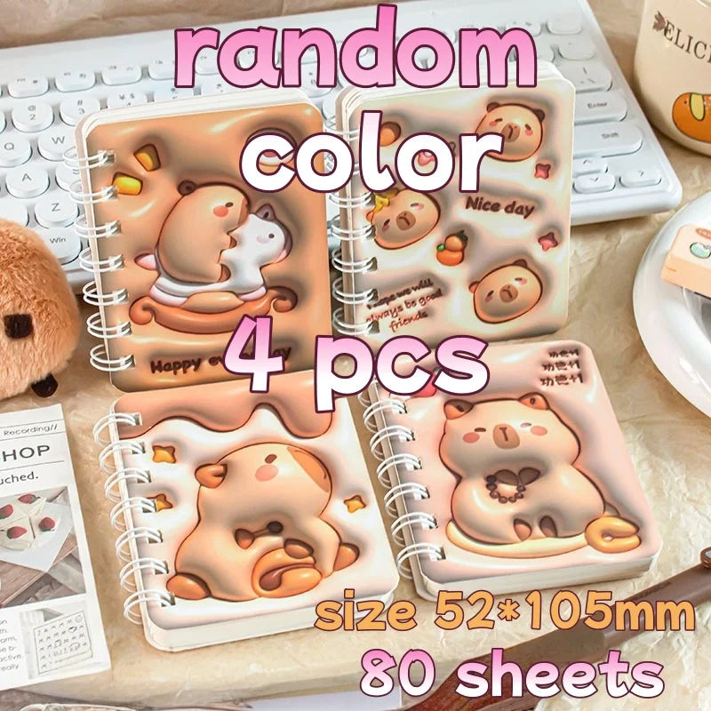 3D Cover Puff A7 Notebook